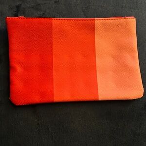 Ipsy Red and Orange Pouch